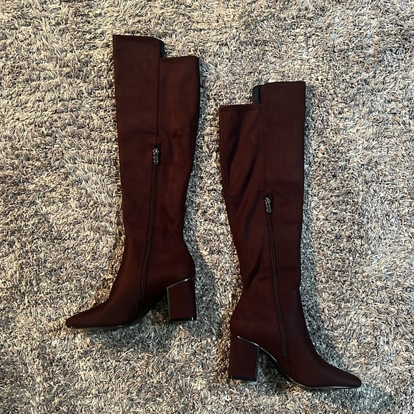 DKNY CHOCOLATE BROWN OVER THE KNEE BOOT - NEW - Picture 8 of 13
